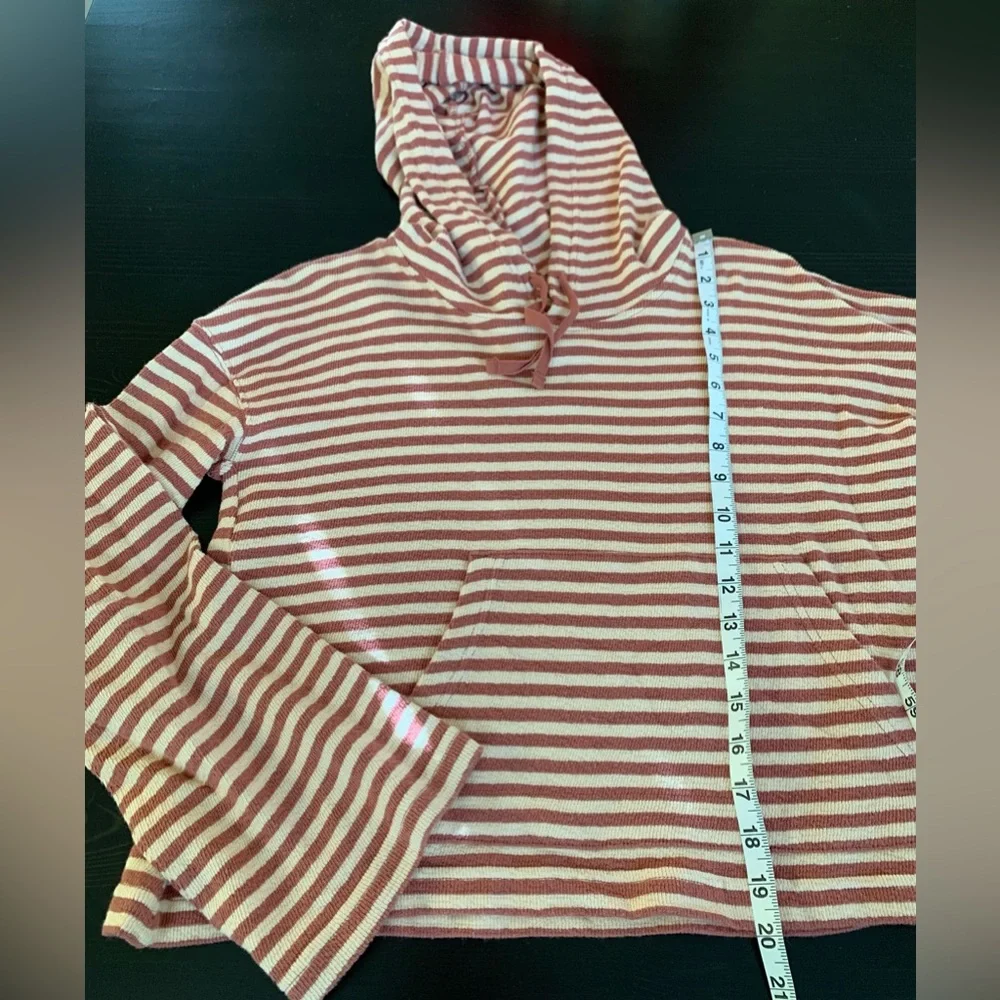 Roxy boho beach vibes hoodie pullover rust brown white size  xs / small? - Picture 7 of 8